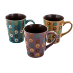 Mr. Coffee Coupa Cafe 3-Piece Mug Set, 13 Oz, Assorted