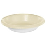 Amscan Paper Bowls, 20 Oz, Vanilla Creme, 20 Bowls Per Box, Case Of 5 Boxes