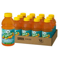 V8 Splash Mango Peach, 16 Oz, Pack Of 12 Beverages