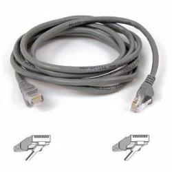 Belkin Cat5e Patch Cable - RJ-45 Male Network - RJ-45 Male Network - 2ft - Gray