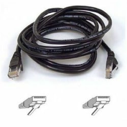 Belkin Cat5e Network Cable - RJ-45 Male Network - RJ-45 Male Network - 6ft - Black