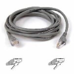 Belkin Cat5e Patch Cable - RJ-45 Male - RJ-45 Male - 8ft - Gray