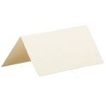 JAM Paper Printable Place Cards, 3 3/8in x 1 3/8in, Ivory, 6 Cards Per Sheet, Pack Of 2 Sheets