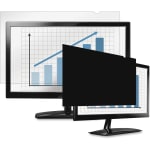 Fellowes PrivaScreen Blackout Privacy Filter - 21.5in Wide - For 21.5in Widescreen LCD Notebook, Monitor - 16:9 - Dust-free, Fingerprint Resistant, Scratch Resistant - Polyethylene - Black - TAA Compliant