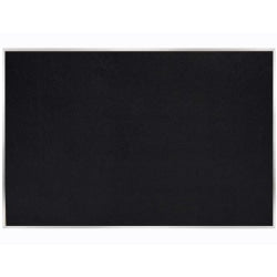 Ghent Rubber Bulletin Board, 48 1/2in x 72 1/2in, 90% Recycled, Black Satin Aluminum Frame