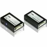 ATEN DVI Dual Link Extender with Audio-TAA Compliant - 1 Input Device - 1 Output Device - 19.69 ft Range - 2 x Network (RJ-45) - 1 x DVI In - 1 x DVI Out - WUXGA - 1920 x 1200