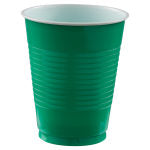 Amscan Plastic Cups, Festive Green, Set Of 150 Cups