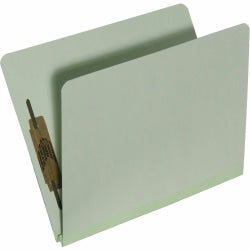 SKILCRAFT Pressboard Classification Folders, 30% Recycled, Light Green (AbilityOne 7530-01-556-7913)