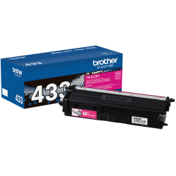 Brother TN-433 High-Yield Magenta Toner Cartridge, TN-433M