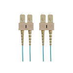 Belkin 10 Gig Aqua - Patch cable - SC/PC multi-mode (M) to SC/PC multi-mode (M) - 5 m - fiber optic - 50 / 125 micron - aqua