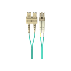 Belkin 2M Fiber Optic Cable: 10Gb Aqua Multimode LC/SC Duplex, 50/125 OM3 - Patch cable - LC multi-mode (M) to SC multi-mode (M) - 2 m - fiber optic - duplex - 50 / 125 micron - aqua