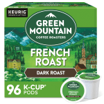 Green Mountain Coffee Single-Serve Coffee K-Cup, French Roast, Carton Of 96, 4 x 24 Per Box