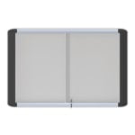 MasterVision Platinum Pure Magnetic Dry-Erase Enclosed Whiteboard, 48in x 72in, Aluminum Frame With Silver Finish