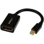 StarTech.com MiniPort toPort Adapter, 4K x 2K Video, Ultra HD Mini DP to DP Converter, mDP to DP 1.2 Adapter, Male/Female