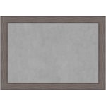 Amanti Art Magnetic Bulletin Board, Steel/Aluminum, 41in x 29in, Country Barnwood Wood Frame