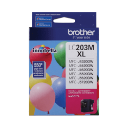 Brother LC203 High-Yield Magenta Ink Cartridge, LC203MS