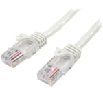 StarTech.com Snagless Cat 5e UTP Patch Cable, 3ft, White