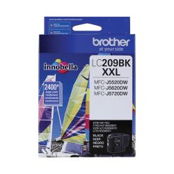 Brother LC209 Super-High-Yield Black Ink Cartridge, LC209BKS