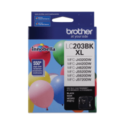 Brother LC203 High-Yield Black Ink Cartridge, LC203BKS