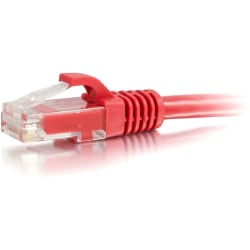 C2G-14ft Cat6 Snagless Unshielded (UTP) Network Patch Cable - Red - Category 6 for Network Device - RJ-45 Male - RJ-45 Male - 14ft - Red