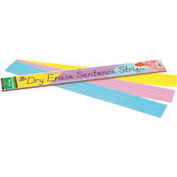 Pacon Dry-Erase Sentence Strips, White, Pack Of 30