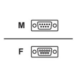 Belkin - Serial cable - DB-9 (M) to DB-9 (F) - 10 ft