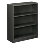 HON Brigade 3 Shelf Traditional Modular Shelving Bookcase,41inH x 34-1/2inW x 12-5/8inD, Charcoal