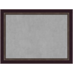 Amanti Art Magnetic Bulletin Board, Steel/Aluminum, 32in x 24in, Signore Bronze Wood Frame