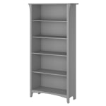 Bush Business Furniture Salinas 63inH 5-Shelf Bookcase, Cape Cod Gray, Standard Delivery