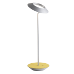 Koncept Royyo LED Desk Lamp, 17-7/16inH, Silver/Honeydew Felt Base Plate