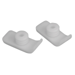 DMI Walker Ski Glides, White, Pack Of 2