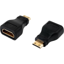 4XEM - HDMI adapter - HDMI female to 19 pin mini HDMI Type C male - black