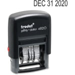 Trodat 4820 Self-Inking Stamp, Date Only, 3/8in x 1 5/8in, 65% Recycled, Black