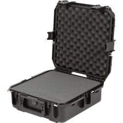 SKB Cases iSeries Injection-Molded Mil-Standard Waterproof Case With Foam, 15inH x 15inW x 6-1/2inD, Black