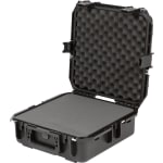 SKB Cases iSeries Injection-Molded Mil-Standard Waterproof Case With Foam, 15inH x 15inW x 6-1/2inD, Black