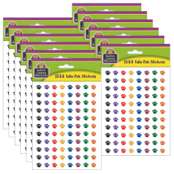 Trend superShapes Stickers, Sparkle Hearts, 100 Stickers Per Pack, Set Of 6 Packs