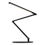 Koncept Z-Bar Slim LED Desk Lamp, Warm Light, 14-3/8inH, Metallic Black