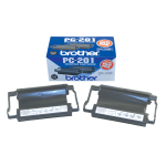 Brother PC-201, Black Print Cartridges, Pack Of 2