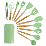 MegaChef Cooking Utensil Set, Mint Green, Set Of 12 Utensils