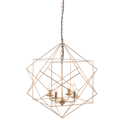 Zuo Modern Penta Ceiling Lamp, 24-4/5inW, Gold