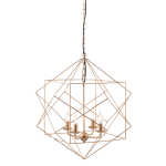 Zuo Modern Penta Ceiling Lamp, 24-4/5inW, Gold