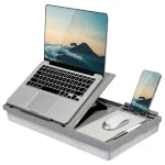 LapGear Ergo Pro Lap Desk, 3-1/8in x 20-1/2in x 10-1/2in, Gray Herringbone