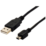 Bytecc - USB cable - mini-USB Type B (M) to USB (M) - USB 2.0 - 1 ft - black