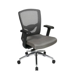 WorkPro Quantum 9000 Series Ergonomic Mesh/Premium Fabric Mid-Back Chair, Black/Olive, BIFMA Compliant