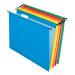 Pendaflex SureHook Technology Hanging File Folders, Letter Size, Assorted Colors, Box Of 20 Folders