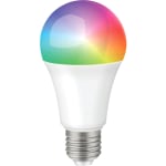 Supersonic WiFi LED Smart Bulb with Voice Control - 9 W - 230 V AC, 120 V AC - 820 lm - RGB Light Color - 25000 Hour - 10340.3 deg.F (5726.8 deg.C), 12140.3 deg.F (6726.8 deg.C) Color Temperature - 80 CRI - Alexa, Google Assistant, IFTTT Supported - Wi-Fi