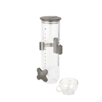 Zevro Smart Space Wall-Mounted Dispenser, Single Canister, 13 Oz, Clear