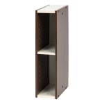 IRIS Sema 23inH Slim Space-Saving-Shelf, Walnut Brown