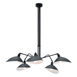 Zuo Modern Desden Ceiling Lamp, 47-1/5inW, Black