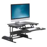 VariDesk ProPlus Manual Standing Desk Riser, 30inW x 41-3/4 "D, Black